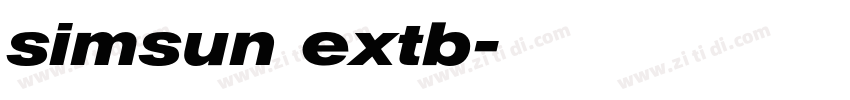 simsun extb字体转换